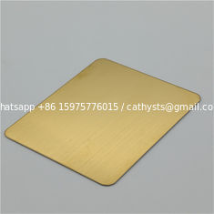 China China stainless steel sheet sus304 gold color mirror finish decoration steel sheet 4x8 size supplier