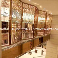 China luxury stainless steel Screens &amp; Room Dividers Type for Commercial Home Decor supplier