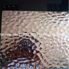 China Stainless Steel  Hammered  Sheet 304 316 grade Embossed Pattern 1219*2438mm Size supplier