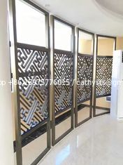 China Interior decorative laser cutting stainless steel screen partition supplier