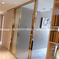 China gold metal trim for doors windows mirror color stainless steel material supplier