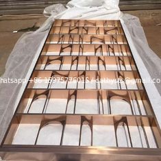 China architectural metal screen hotel lobby decoration screen color supplier