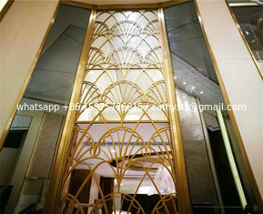 China exterior wall partition large metal screen facade panel stainless steel screen supplier