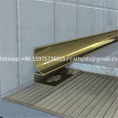 China Brushed Finish Gold Stainless Steel Trim Strip 201 304 316 wall ceiling frame supplier