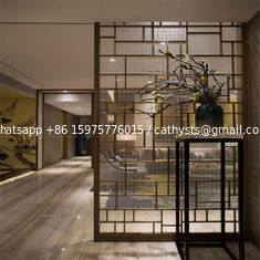 China Decorative Metal Screen interior partition wall panel designs customized metal furniture supplier