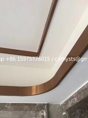 China Hairline Finish Gold Stainless Steel Tile Trim 201 304 316 For Wall Ceiling Frame Furniture Decoration supplier