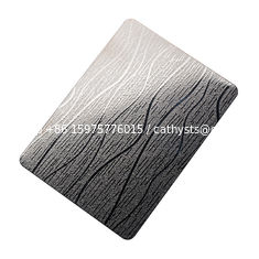 China 201/304/316/410 embossed/etched/vibration stainless steel sheets for Architectural cladding/Elevator decoration supplier