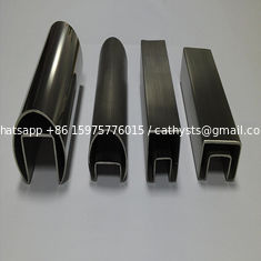 China 316 Stainless Steel Groove Tube or inox channel tube  for  Balustrade supplier