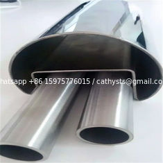 China 201 304 mirror polish stainless steel groove tubes and SS slot pipes for railing decoration supplier