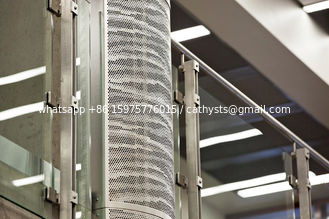 China Powder Coating Aluminum Perforated  Panels For Column Cover/Cladding supplier