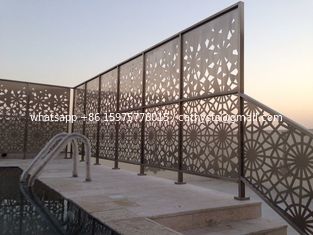 China Powder Coating Aluminum Carved/ Engraved Mashrabiyia  Panels For Hotels/Villa/Lobby Interior Decoration supplier