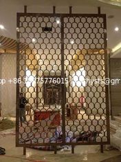 China Bronze Stainless Steel Partition For Hotels/Villa/Lobby Interior Decoration supplier