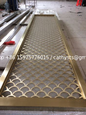 China Colored Metal Laser Cut Panels stainless steel partitions  For Sunshades Louver Window Screen 201 304 316 supplier