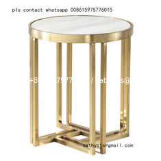 China metal Side table bases gold stainless steel furniture frames for restaurants supplier
