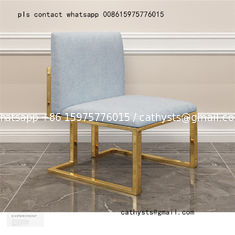 China chair gold metal base mirror or brushed stainless steel table frames supplier