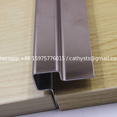 China 304 316 201 Free Sample Stainless Steel Tile Trim U Shape 304 Grade Ceramic Tile Corner Modern Style supplier