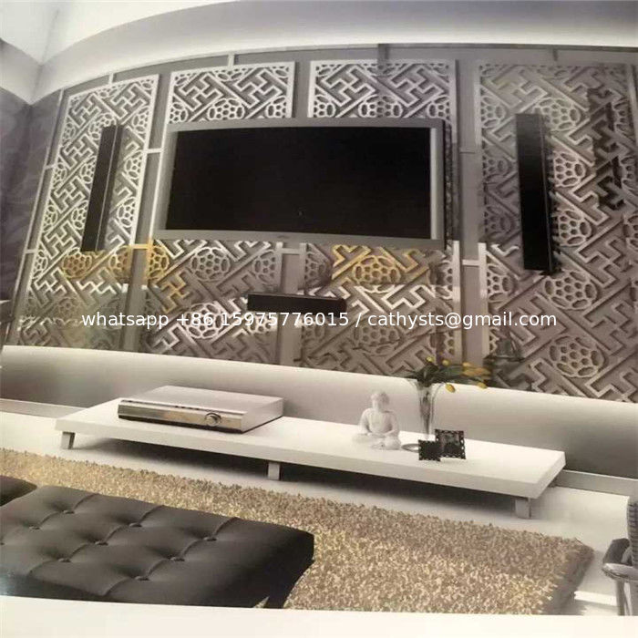 Decorative Pattern Laser Cutting Stainless Steel Screen For Wall