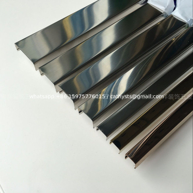 Ss304 Profiles Mirror Finish Stainless Steel U Channel For Top Ss304 Profiles Mirror Finish Stainless