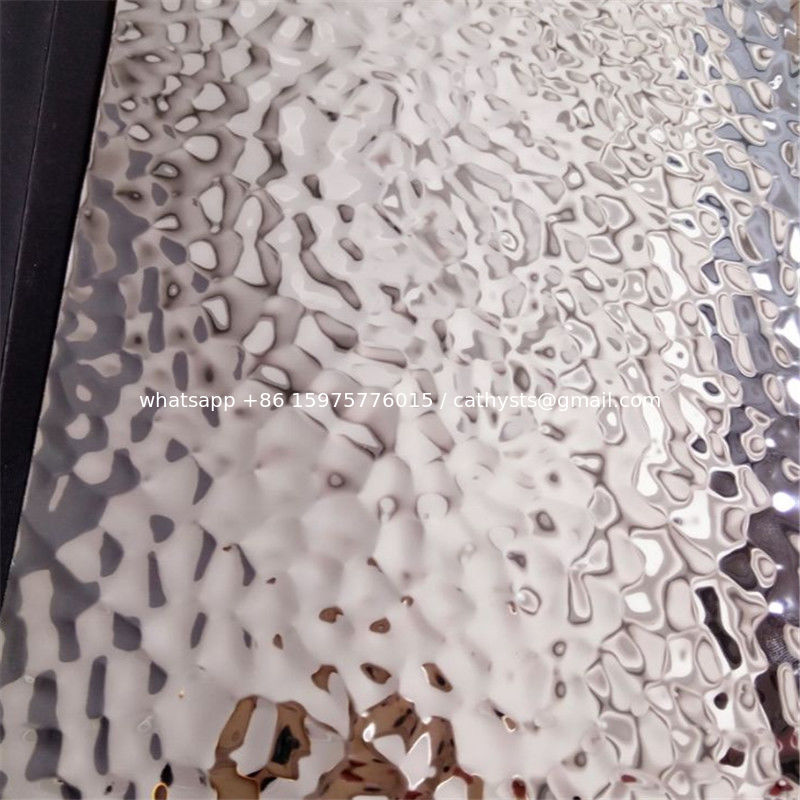 304 316 Grade Embossed Stainless Steel Sheet Hammered Mirror Finish 304 316 Grade Embossed Stainless Steel Sheet Hammered Mirror Finish For Wall Cladding