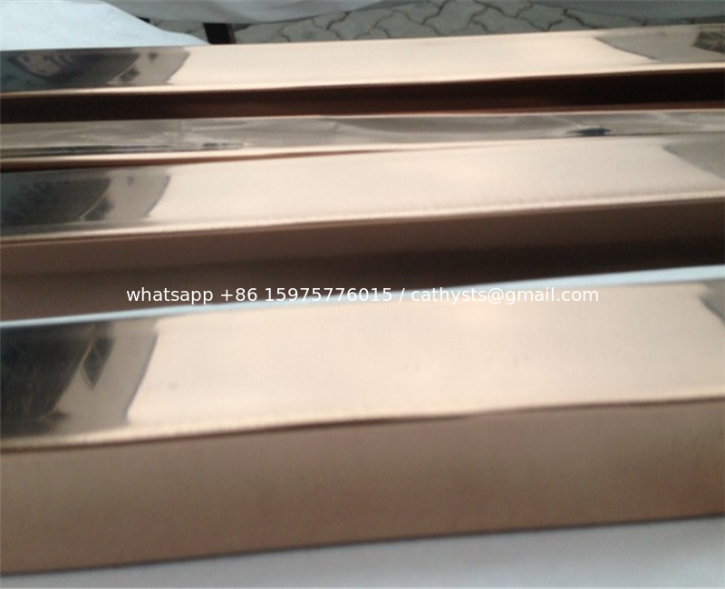 Gold Stainless Steel Pipe Tube Brushed Finish 201 304 316 For Handrail
