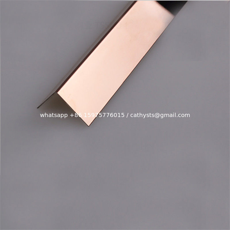 Mirror Finish Black Stainless Steel Corner Guards 201 304 316 For