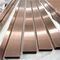 Stainless Steel U-Trim, Hairline Rose Gold Color Stainless Steel Trim/cover trim supplier