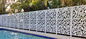 Metallic Color Aluminum Screen Panels For Hotels/Villa/Lobby Interior Decoration supplier