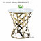 stainless steel dining table base leg hairline gold coffee table base for hospitality projects supplier