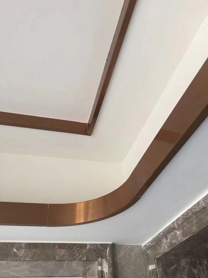 Rose Gold Mirror Stainless Steel C Channel For Ceiling Metal