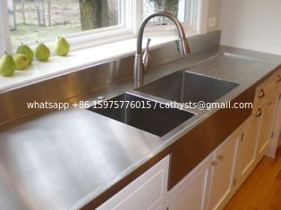 China 201 304 stainless steel plain sheet for countertop supplier