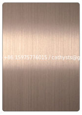 China hair line bronze colored sheet stainless steel 304 grade supplier