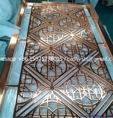 China Foshan factory laser cut metal stainless steel partition screen with different designs supplier