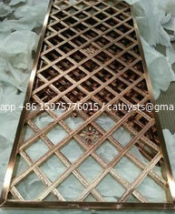 China hot sale china 304 bronze color stainless steel partition screens room dividers supplier