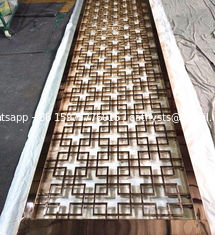 China High-grade 304 stainless steel mirror rose gold stainless steel wall panels screen factory supplier