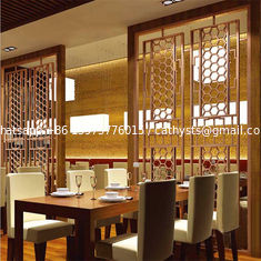 China Stainless steel wall panels home screen manufacturers custom color laser cutting partition supplier