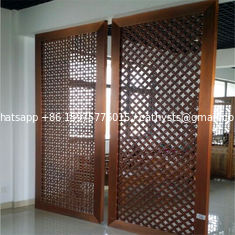 China metal stainless steel  sliding doors interior room divider with PVD colors and design supplier