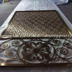 China Mordern design carved laser cut decorative aluminum screen with color supplier