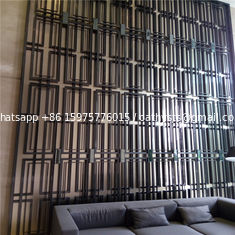 China Classical design steel decorative screens and partition with gold color mirror finish supplier