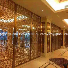 China mordern stainless steel room divider screen Dubai style for hotel room decoration supplier