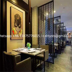 China Top quality Mordern design Laser cut partition screen panel restaurant metal room divider supplier