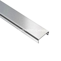 China buildings material metal fabrication stainless steel U channel for glass frame cabinet decoration supplier
