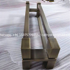 China Customized design aisi304 stainless steel pull handle with bronze color supplier