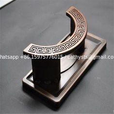 China metal handle with copper plating finish,door handle of stainless steel or aluminum supplier