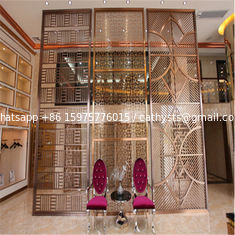 China SS mirror polish bronze color panel sheet for hotel building metal screen partition item supplier