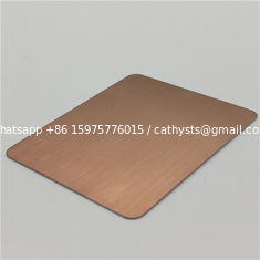 China hot sale stainless steel bronze color finish mirror or brushed 304 316 grade 1219x2438mm standard size supplier