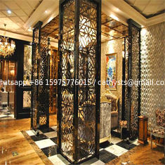 China Luxury Interior Design modern home furniture stainless steel decorative partition screen wall divider supplier