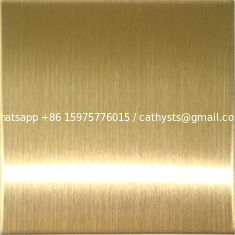 China hairline cooper anti-finger coating stainless steel sheet 4x8 for architecture decoration supplier