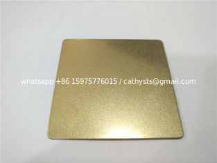 China Sand blast champagne color decorative stainless steel metal sheet made in china supplier