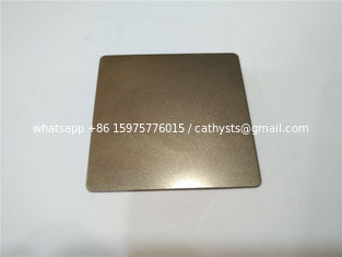 China luxury pvd color brown sand blast sheet stainless steel aisi304 316 grade with laser cuting film supplier