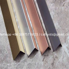 China Brushed Finish Bronze Stainless Steel Trim Edge Trim Molding 201 304 316 supplier
